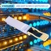 Qsfp56 Sr4 200gbase-Sr4 850nm 100m Dom MPO-12/Upc Mmf Modul Transceiver Optik Qsfp56-200g-Sr4 200g Sr4