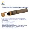Transceiver kecepatan tinggi 400g Qsfp112 Sr4 untuk jarak 100m