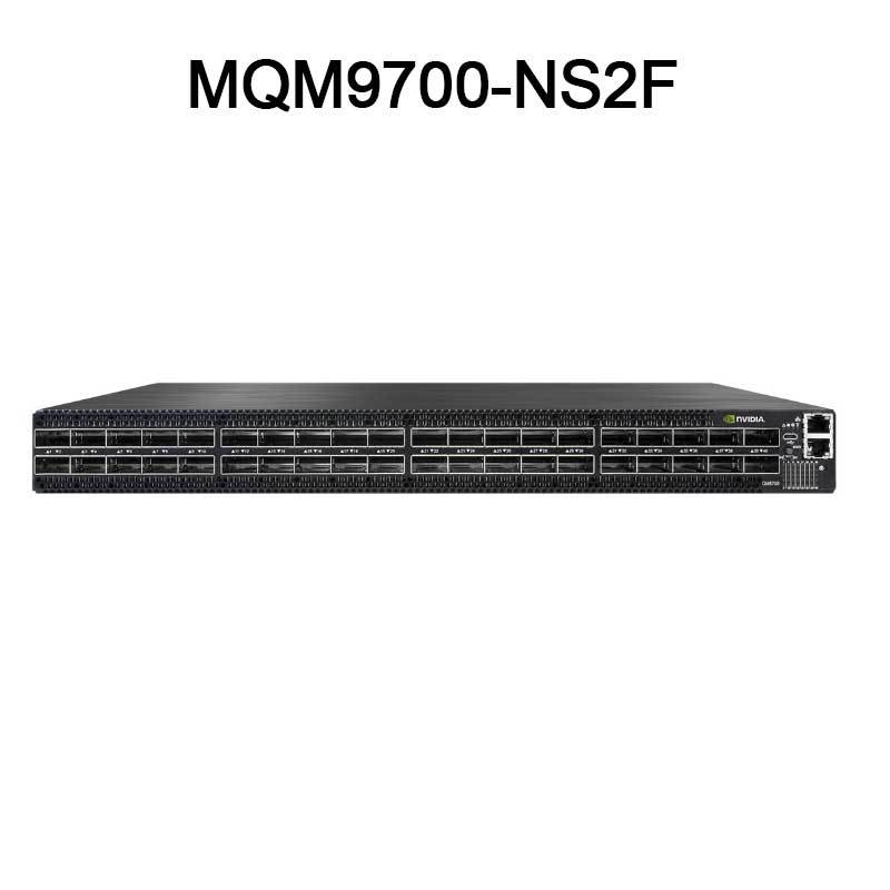 MQM9700-NS2F Mellanox Infiniband Switch Quantum 2 NDR Perangkat Lunak 64 NDR Port 32 Osfp Port 2 Daya