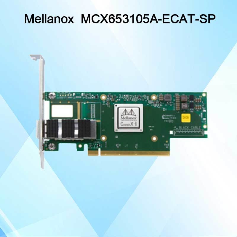 NVIDIA MCX653105A-ECAT-SP ConnectX6 OSFP56 OSFP56 EDR 100GB/S Kartu Jaringan VPI Infiniband