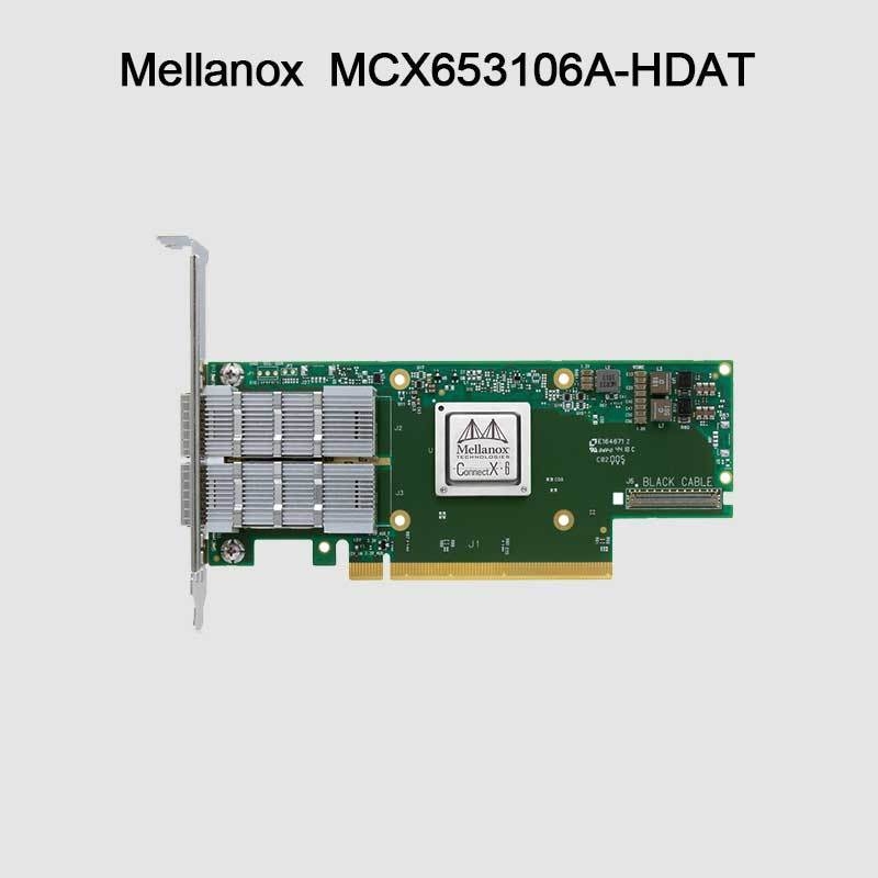 Kartu Jaringan Mellanox ConnectX-6 MCX653106A-HDAT VPI 200Gb/S InfiniBand dan Ethernet