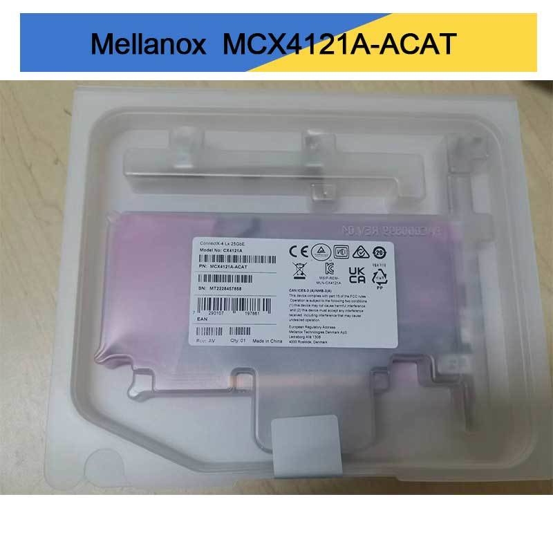 Mellanox ConnectX-4 Lx EN 25GbE Dual Port SFP28 PCIe3.0 X8 Kartu Antarmuka Jaringan MCX4121A-ACAT