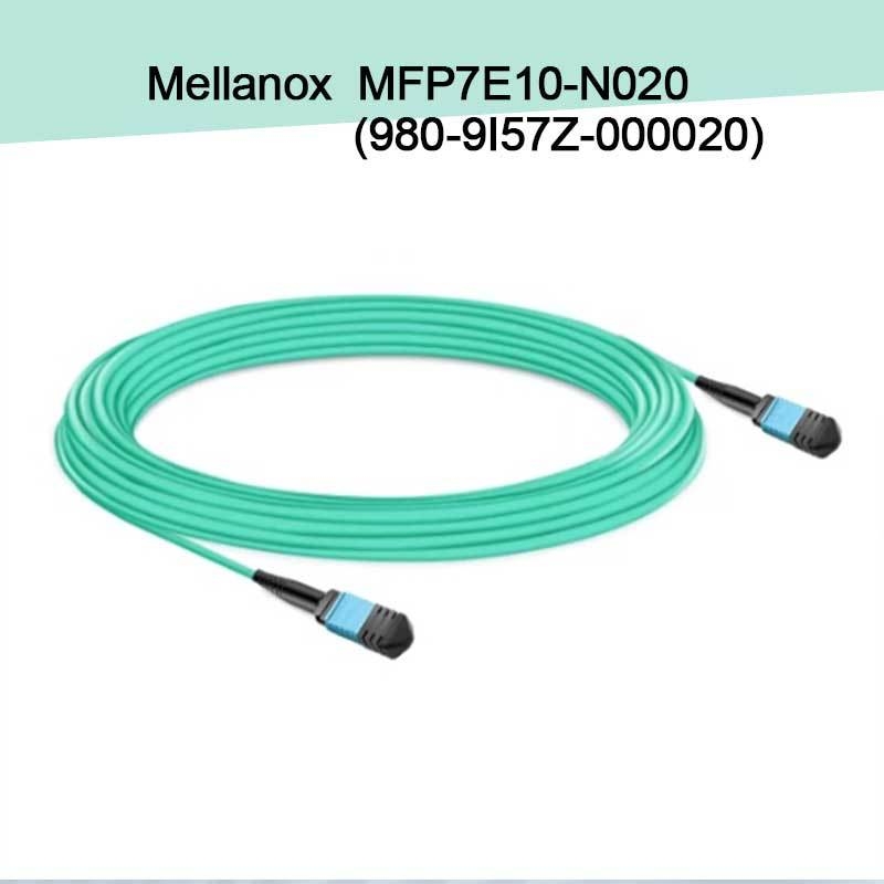Kabel Fiber Optik Multimode Nvidia Mfp7e10-Nxxx Mfp7e10-N020 (980-9I57Z-000020) Mmf, MPO12 APC ke MPO12 APC, 20m