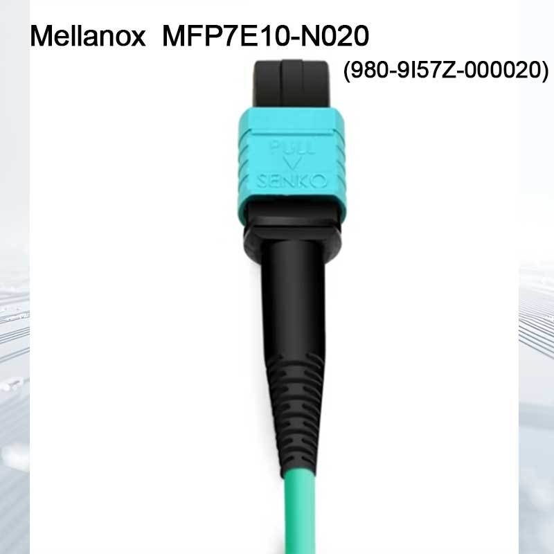 Kabel Fiber Optik Multimode Nvidia Mfp7e10-Nxxx Mfp7e10-N020 (980-9I57Z-000020) Mmf, MPO12 APC ke MPO12 APC, 20m