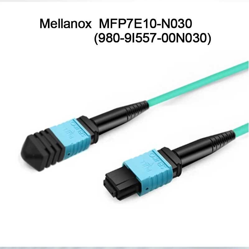 Kabel Fiber Optik Multimode Nvidia Mfp7e10-Nxxx Mfp7e10-N030 (980-9I557-00N030) Mmf, MPO12 APC ke MPO12 APC, 30m
