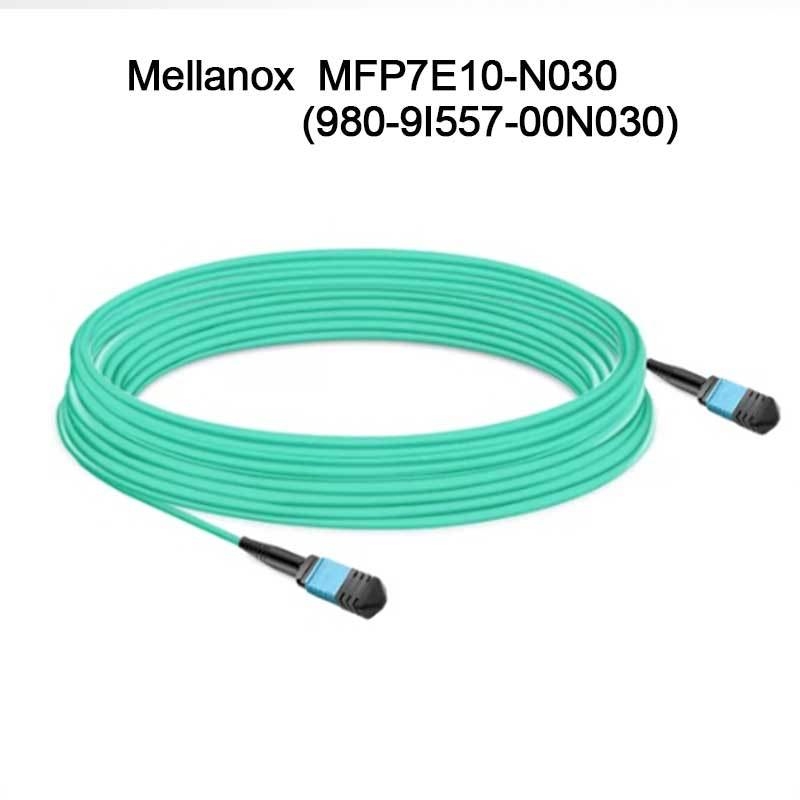 Kabel Fiber Optik Multimode Nvidia Mfp7e10-Nxxx Mfp7e10-N030 (980-9I557-00N030) Mmf, MPO12 APC ke MPO12 APC, 30m