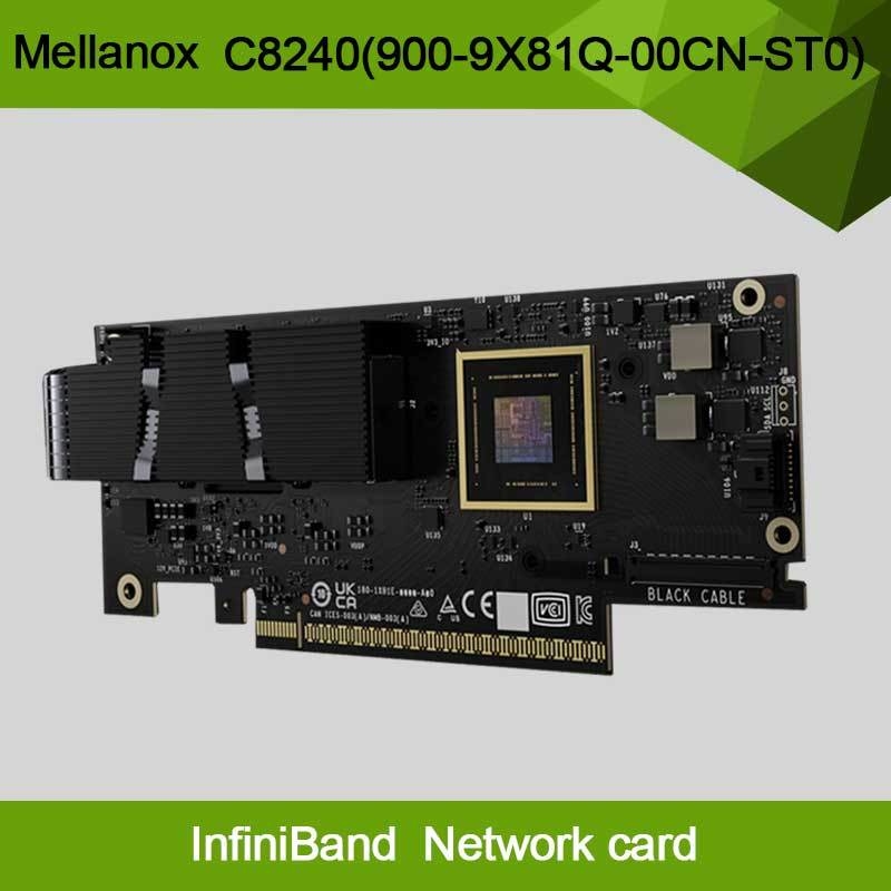 Nvidia connectX-8 supernik dual-port qsfp12infiniband: ndr ib (default) Ethernet: 400GBE C8240 900-9x81Q-00CN-ST0