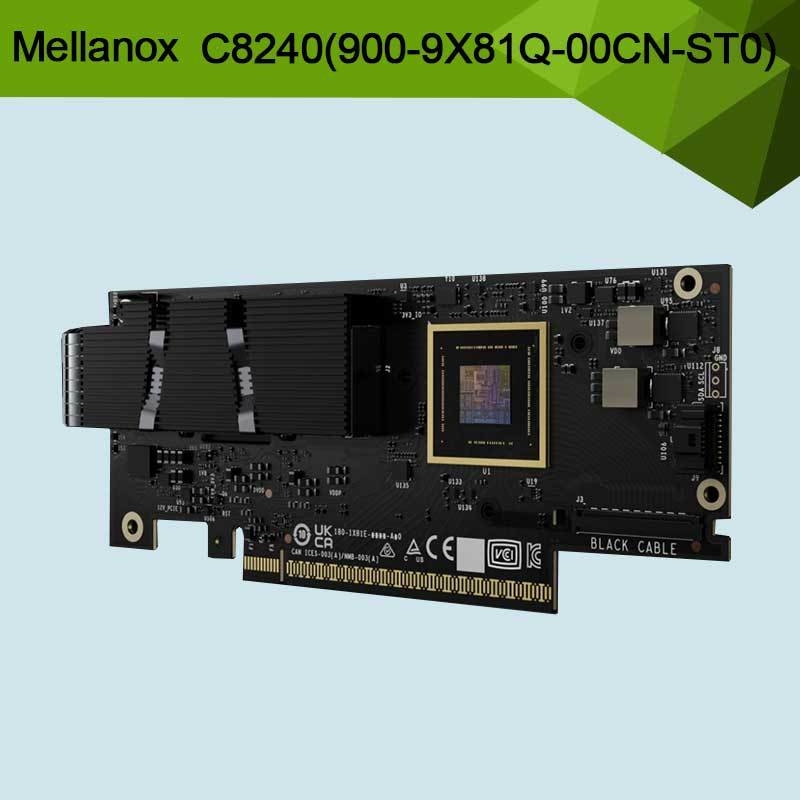 Nvidia connectX-8 supernik dual-port qsfp12infiniband: ndr ib (default) Ethernet: 400GBE C8240 900-9x81Q-00CN-ST0