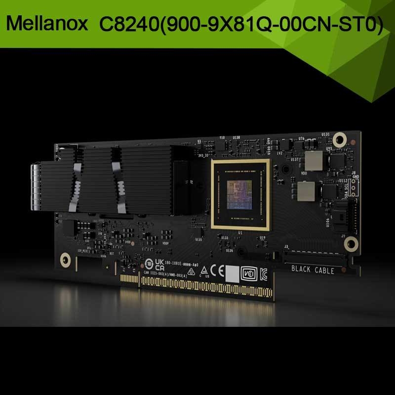 Nvidia connectX-8 supernik dual-port qsfp12infiniband: ndr ib (default) Ethernet: 400GBE C8240 900-9x81Q-00CN-ST0