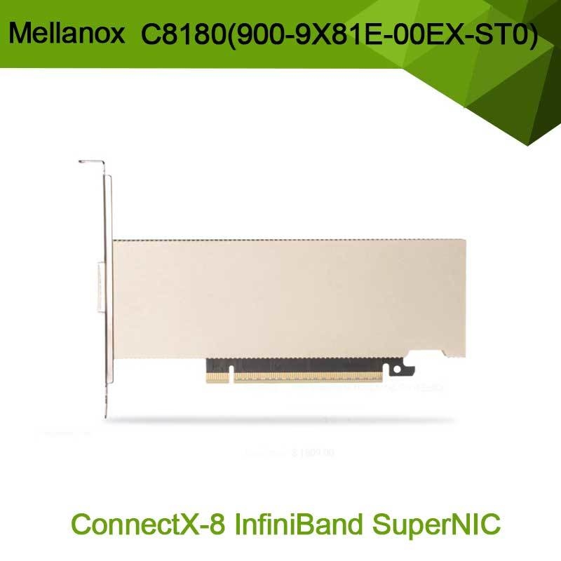 NVIDIA CONNECTX-8 Adaptor C8180 (900-9x81E-00ex-ST0) OSFP Infiniband Cage Single: 800GBS XDR IB