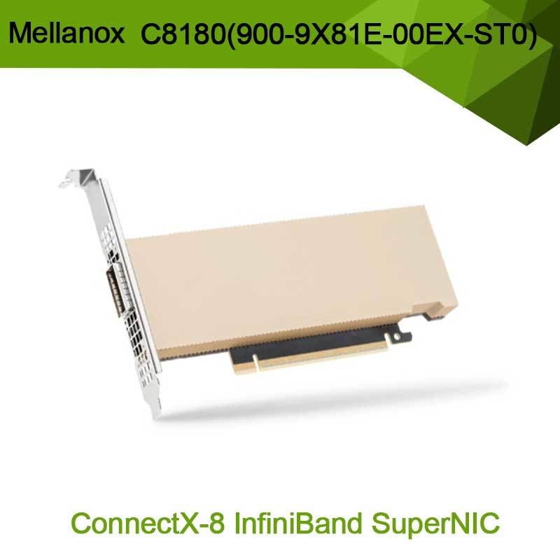 NVIDIA CONNECTX-8 Adaptor C8180 (900-9x81E-00ex-ST0) OSFP Infiniband Cage Single: 800GBS XDR IB