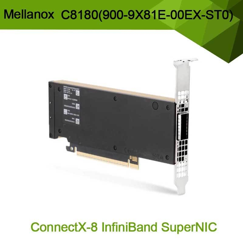 NVIDIA CONNECTX-8 Adaptor C8180 (900-9x81E-00ex-ST0) OSFP Infiniband Cage Single: 800GBS XDR IB