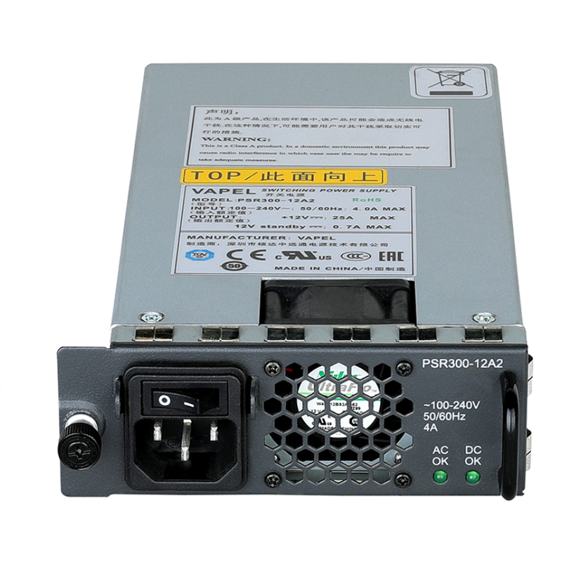 H3c Lsqm1AC300 Inti Utama Jaringan Modular Switch Modul Daya AC Karton 12.5A