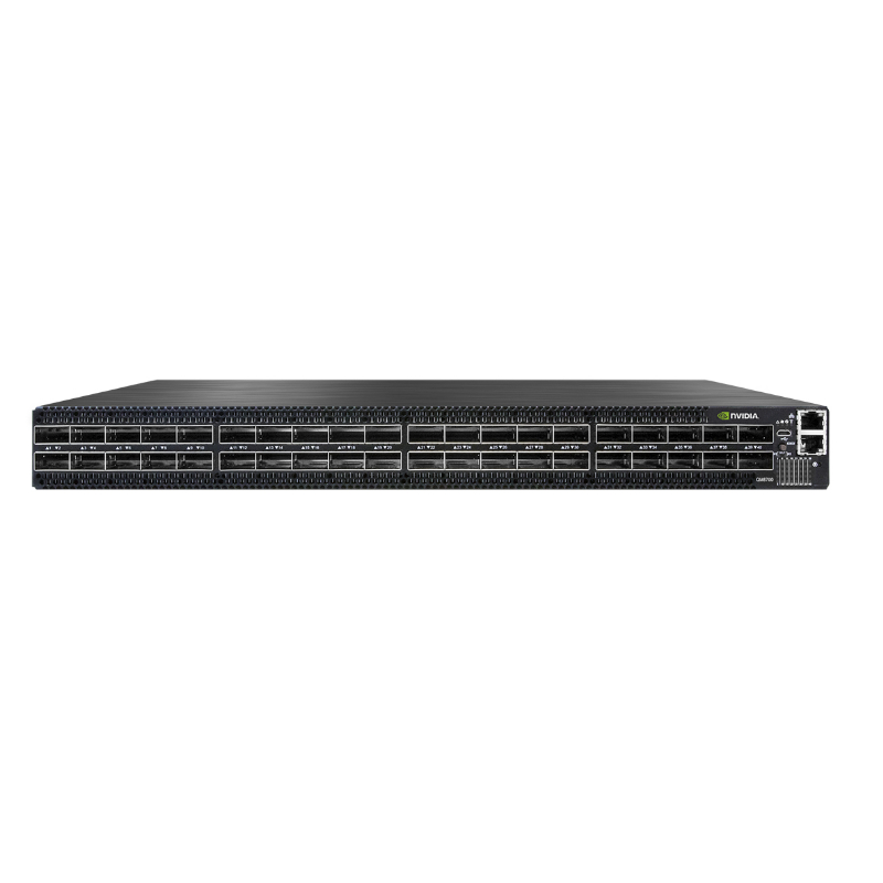 MQM9790-NS2F Mellanox Ndr Switch Menskalakan Pusat Data 400G InfiniBand Cerdas
