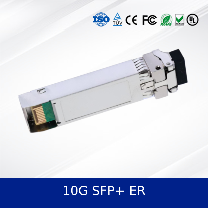 Modul transceiver optik 10G SFP+ ER untuk Ethernet Pusat Data Kinerja Tinggi, Daya Rendah, Andal