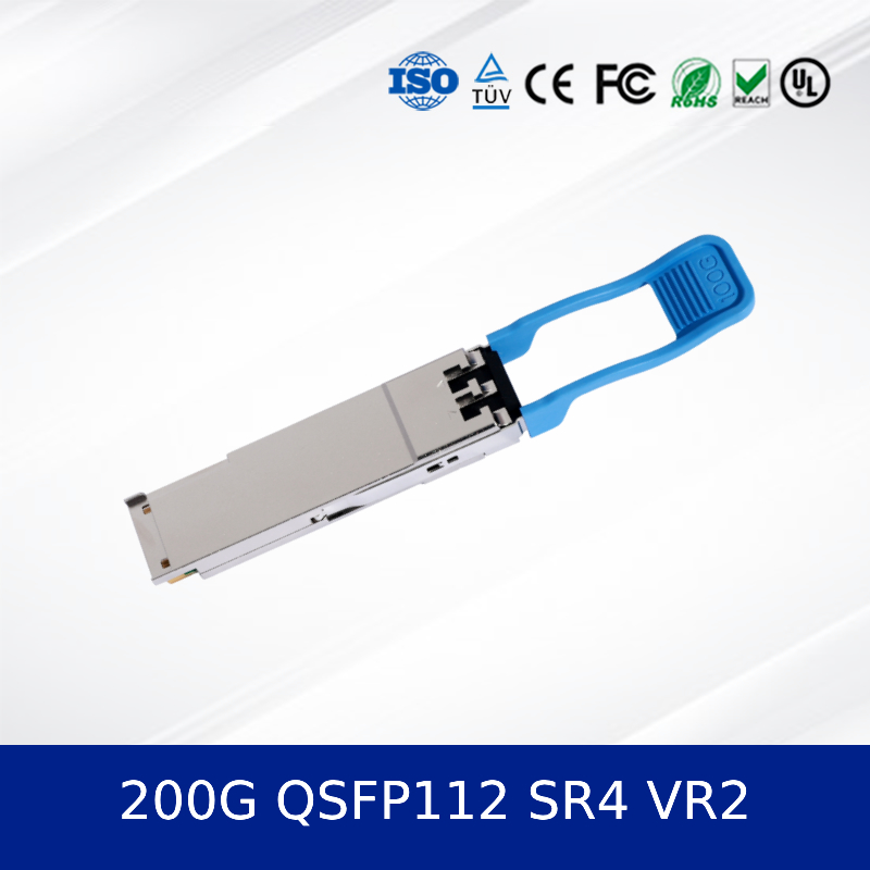 Transceiver 200G QSFP112 SR4 VR2 Berkecepatan Tinggi untuk Pusat Data