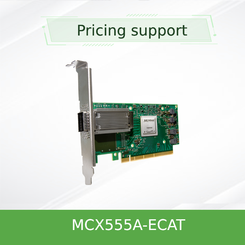 Kartu Adaptor Connectx-5 EDR Berkecepatan Tinggi untuk Jaringan 100GB/S MCX555A-Ecat