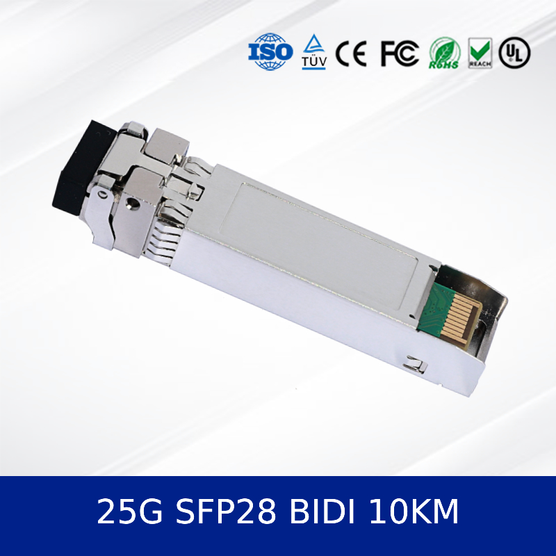Modul Transceiver Optik 25G SFP28 SR 100M 850nm 100m OM4 MMF dengan DDM