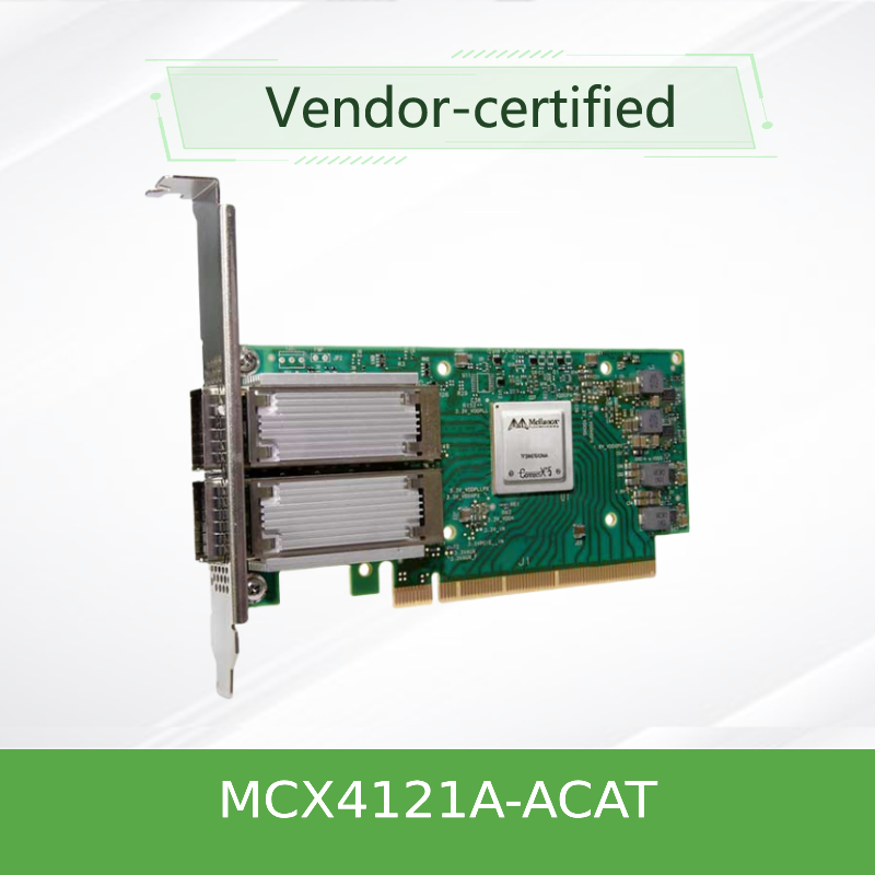 MCX4121A-ACAT ConnectX®-4 Lx EN Nic Network Interface Card 25GbE Dual Port SFP28