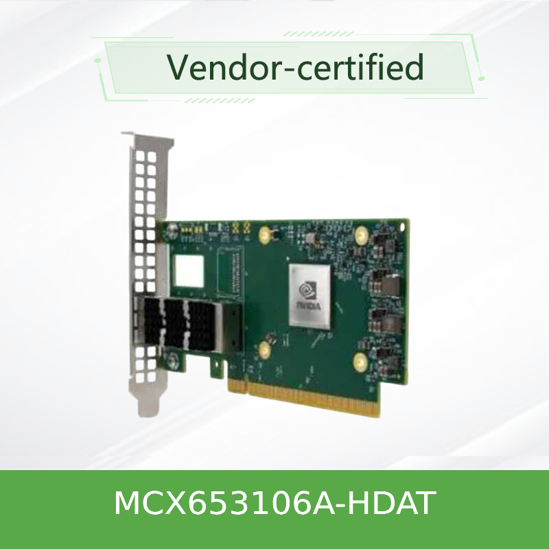MCX653106A-HDAT-SP Kartu Jaringan Mellanox 200gbe Kecepatan Tinggi Smart Safe