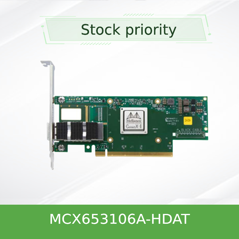 MCX653106A-HDAT Kartu Jaringan Mellanox 200Gb/S 4*50Gb/S Port Ethernet