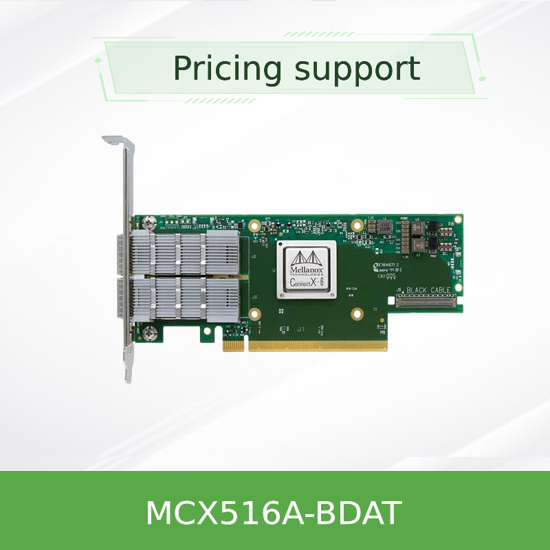 Kartu Adaptor Jaringan ConnectX-5 Ex EN Mellanox MCX516A-BDAT 40GbE 2x Port QSFP28 4.0 X16
