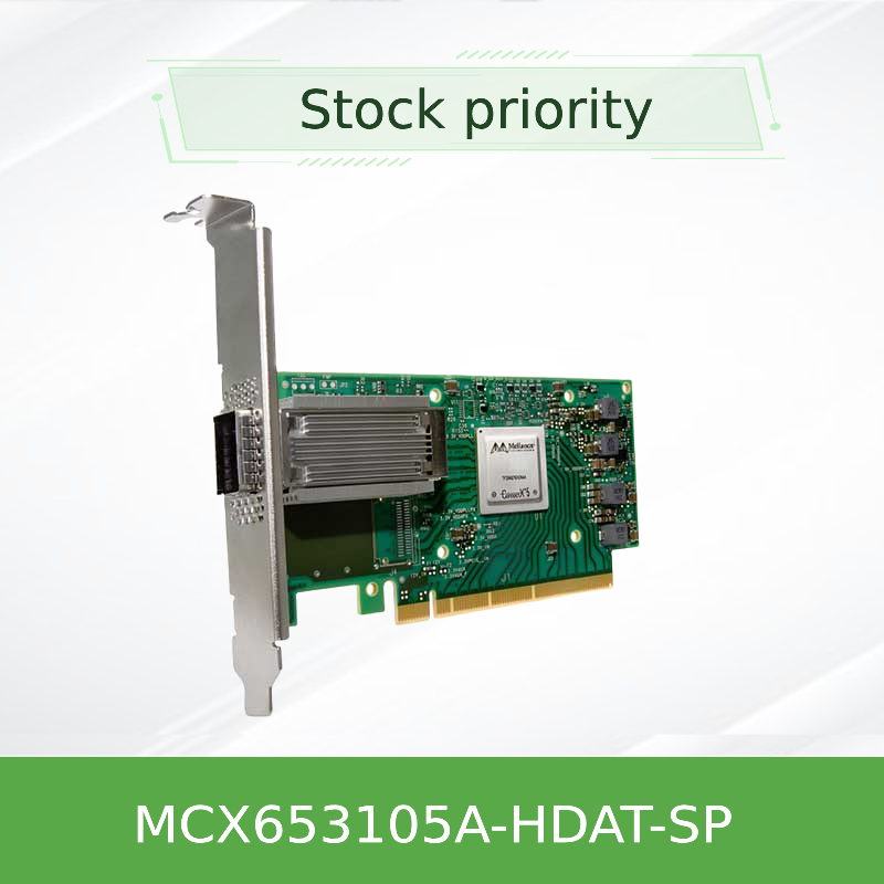 Mellanox ConnectX-6 MCX653105A-HDAT-SP VPI Port Tunggal HDR 200Gb/s InfiniBand & Kartu Adaptor Ethernet, PCIe 3.0/4.0 x16