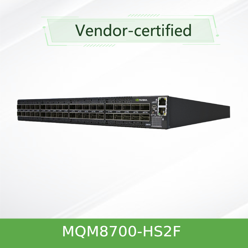 MQM8700-HS2F ((920-9B110-00FH-0MD) Mellanox Quantum Hdr Infiniband network Switch 40 QSFP56 Port