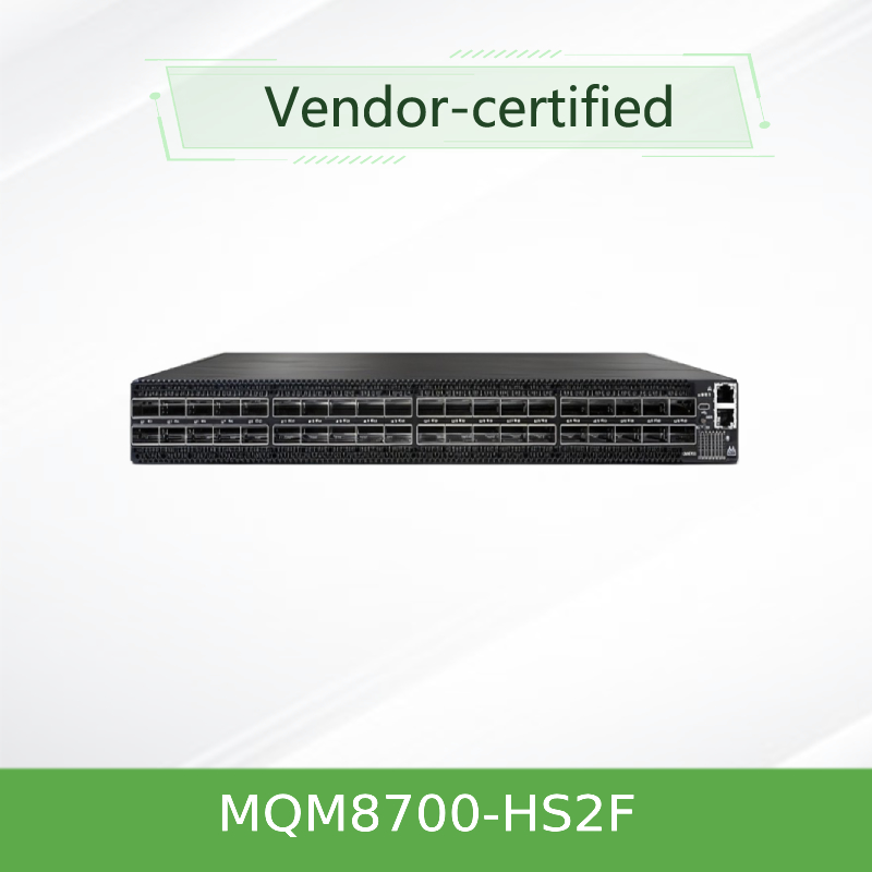 MQM8700-HS2F ((920-9B110-00FH-0MD) Jaringan Mellanox Kuantum Hdr Switch 40 Port 200 Gbit/S 40 Infiniband Port