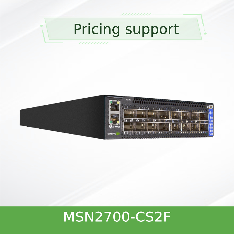 MSN2700-CS2F Mellanox Network Switch Berbasis Spektrum 25GbE/100GbE 1U Open Ethernet Switch