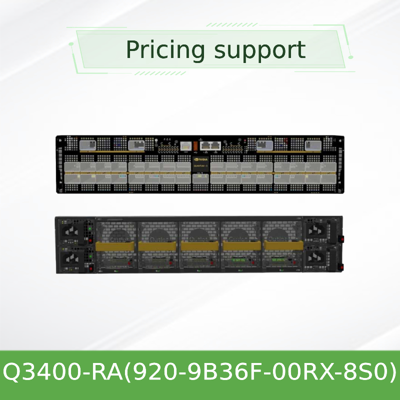 Sakelar Infiniband XDR Berbasis Quantum-3 Q3400-RA 920-9B36F-00RX-8S0 4U 144 Port XDR Melalui 72 Kandang OSFP 8 Catu Daya