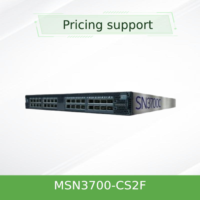 MSN3700-CS2F Spectrum-2 Berbasis 100GbE 1U Switch jaringan mellanox terbuka dengan Port Onyx 32 QSFP28