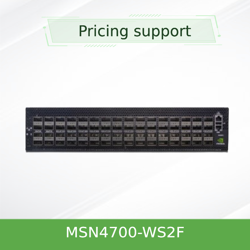 32 QSFP-DD Open Source Mellanox Ethernet Beralih 400GbE 1U MSN4700-WS2F