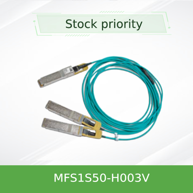 MFS1S50-H003V Kabel Aoc 200GbE Ke 2x100GbE Kabel QSFP56 Ke 2xQSFP56 MMF Mellanox AOC