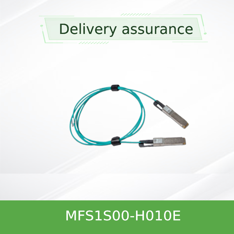 Nvidia Mfs1s00-Hxxxv 200GB/S Qsfp56 Mmf Aoc Mfs1s00-H010e Kabel Optik Aktif, hingga 200gbps, Qsfp56 ke Qsfp56