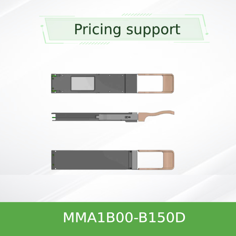 40GbE DDMI Mellanox Optical Transceiver QSFP+ 850nm MMA1B00-B150D MPO SR4 hingga 150m