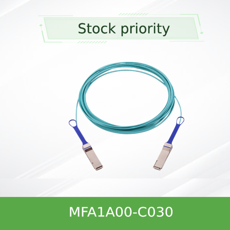 Kabel AOC Mellanox 100GbE Optik Aktif MFA1A00-C030 QSFP LSZH 30m