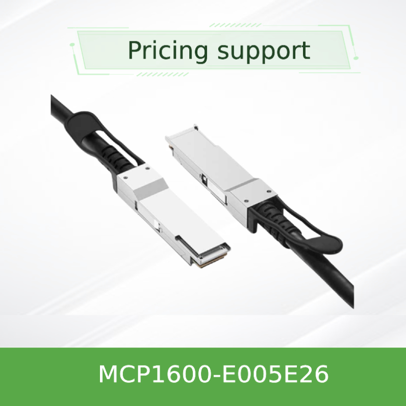 Kabel DAC Mellanox IB EDR panjang 5m MCP1600-E005E26 kecepatan tinggi 100Gb/S QSFP28 baru dan asli