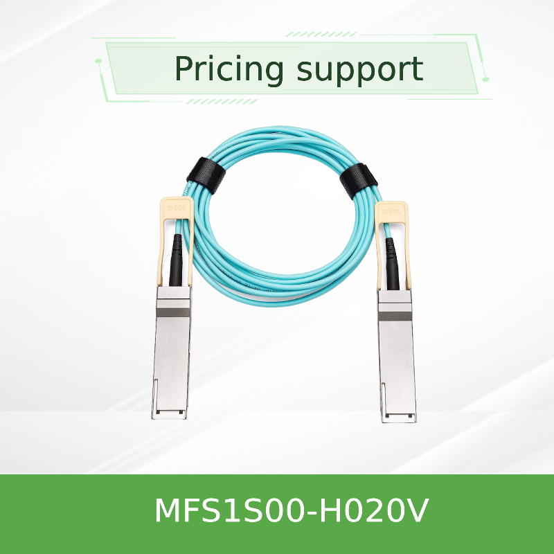MFS1S00-H020V(980-9I45T-00H020) Kabel Mellanox Aoc Ethernet 200GbE QSFP56 Kabel Optik Aktif Kabel infiniband