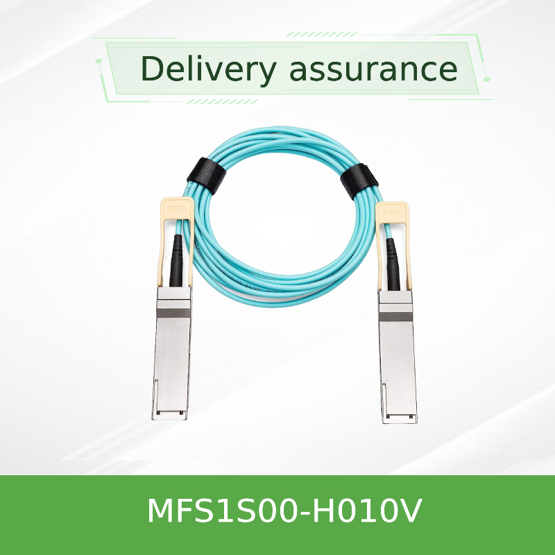 MFS1S00-H010V Mellanox AOC Kabel IB HDR Hingga 200Gb/S QSFP56 10m Sfp