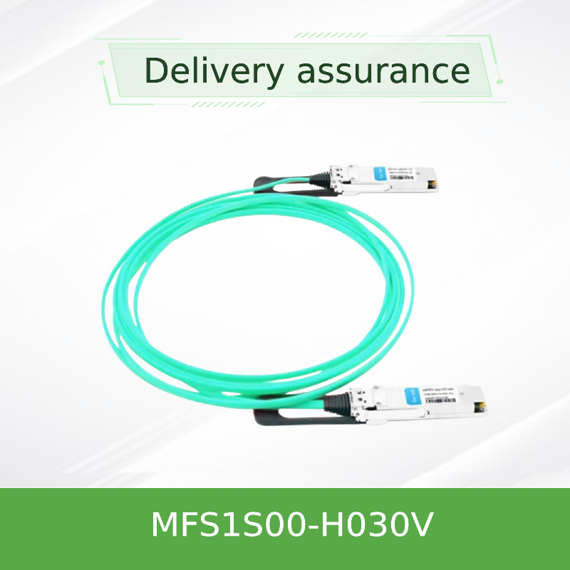 MFS1S00-H030V IB 200G mellanox kabel Aoc Kabel Jaringan 30M QSFP56 Kecepatan Tinggi Latensi Rendah