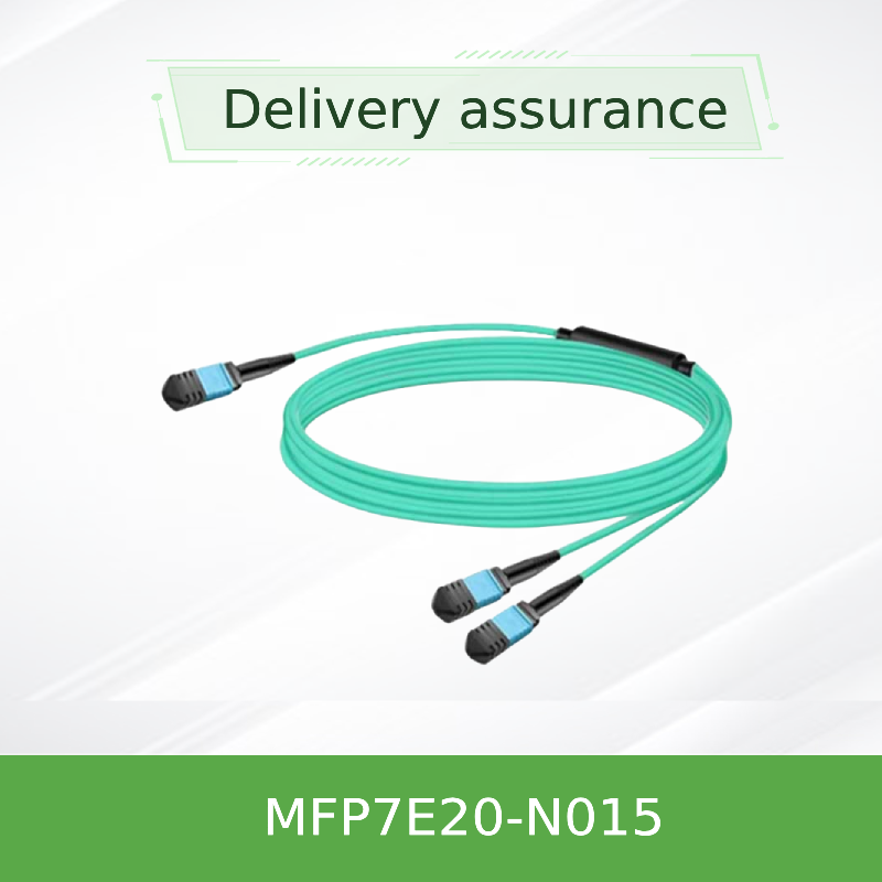 Kabel Mellanox MFP7E20-N015 Multimode MPO-12/APC ke 2x MPO-12/APC Kabel Fiber Pasif, 15m