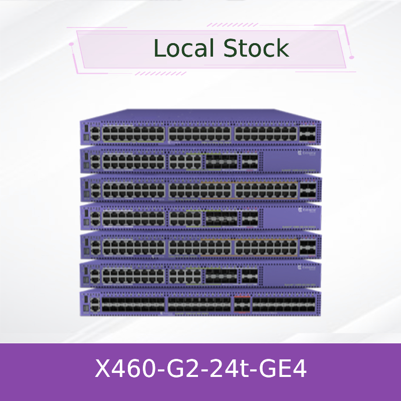 Stackable 24port Jaringan Ekstrim AVB Beralih X460-G2-24t-GE4-Base 216Gbps