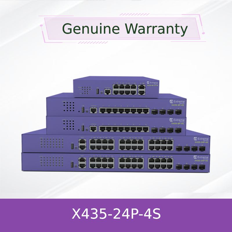 24P Extreme Networks X435 AVB Switch X435 4S 68Gbps 50,6Mpps baru dan asli