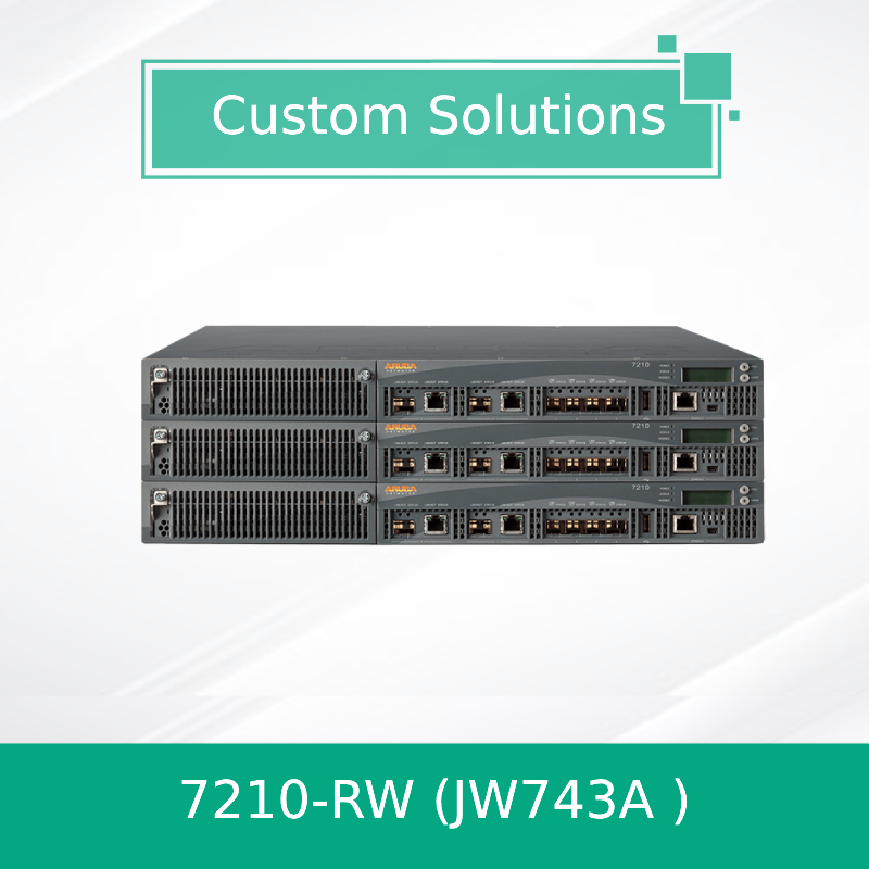 2XCombo 4XSFP 512 AP Pengontrol Nirkabel Aruba Jaringan Aruba 7210-RWJW743A