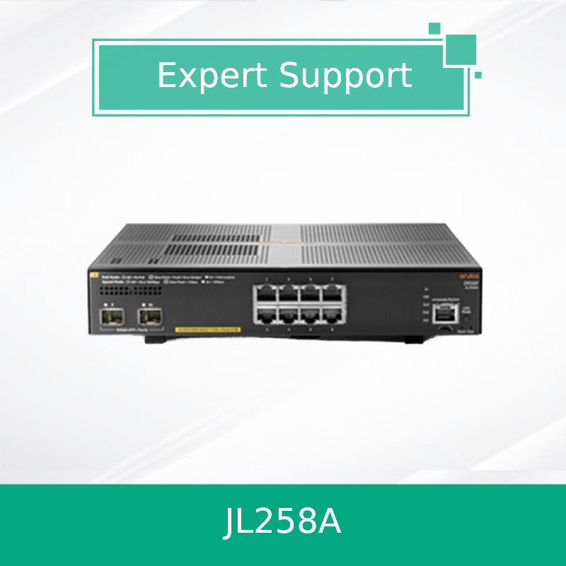 Hpe Aruba Networking 2930f 8g Poe+ 2SFP+ Switch (JL258A) Baru dan Asli
