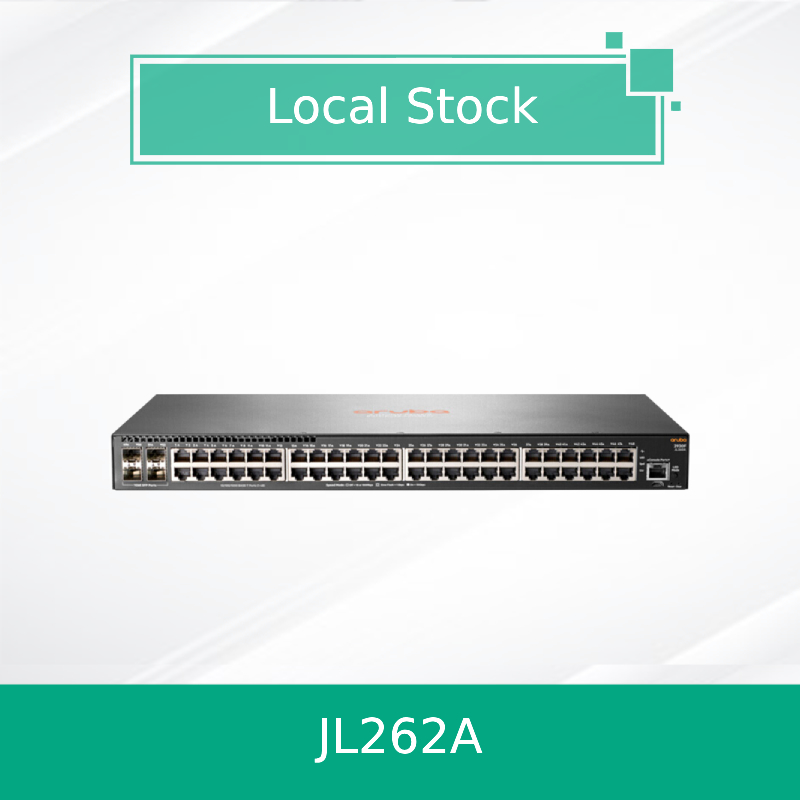 Sakelar Hpe Aruba Networking 2930f 48g Poe+ 4SFP 370W (JL262A) Baru dan Asli