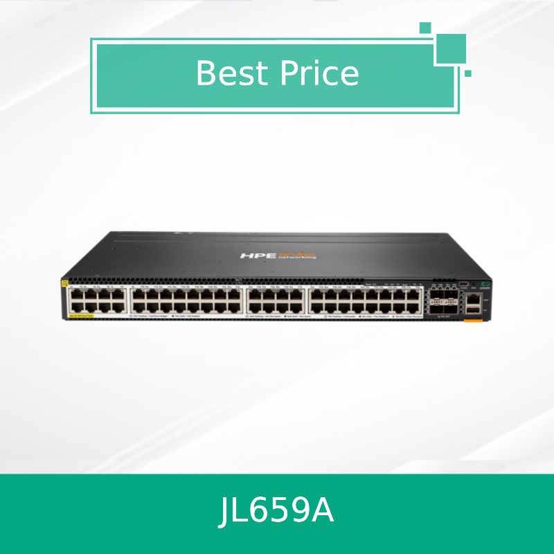 Hpe Aruba Networking Cx 6300m 48-Port Hpe Smart Rate 1/2.5/5gbe Poe dan Sakelar SFP56 4-Port (JL659A)
