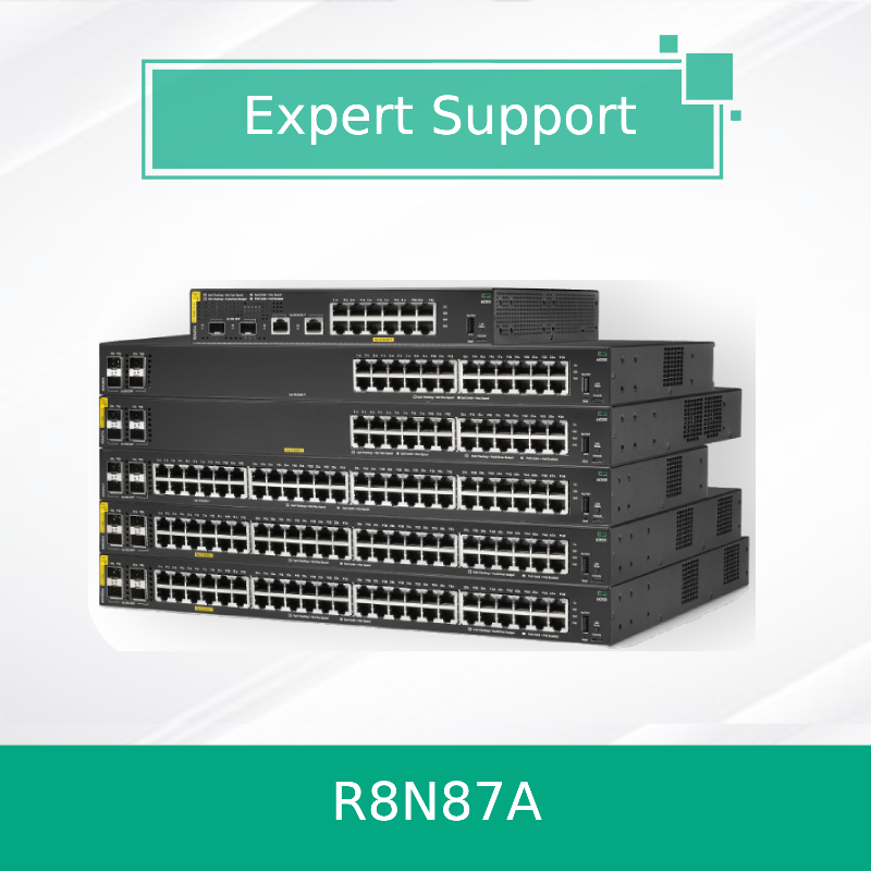 Hpe Aruba Networking Cx 6000 24G Class4 Poe 4SFP 370W Switch (R8N87A) Baru dan Asli