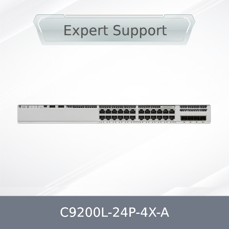 Pabrik Asli Baru Disegel C9200L-24p-4X-a 9200L 24-Port Poe+ 4 X 1g Network Advantage Ciscos Switch C9200L-24p-4X-a